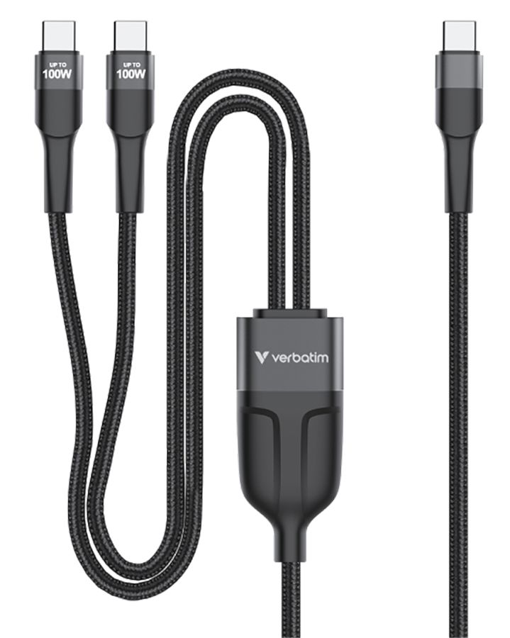 Verbatim USB-C to Dual USB-C Cable