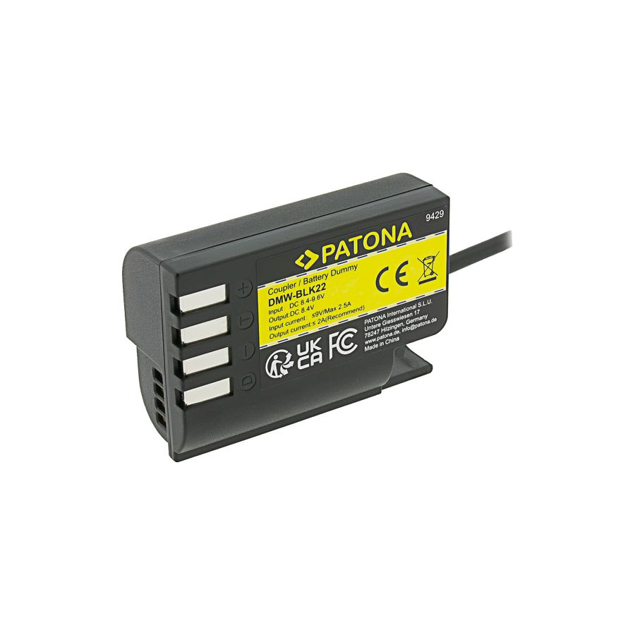 Patona Coupler Set Panasonic DMW-BLK22