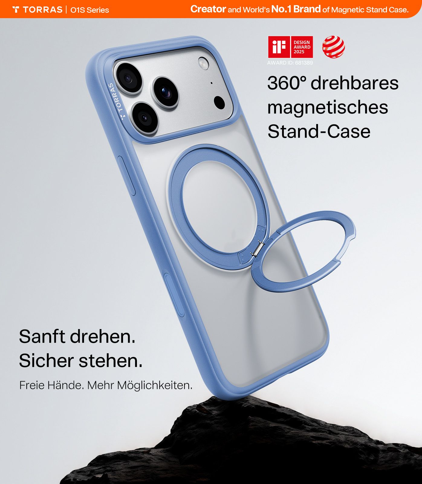 Torras Ostand Guardian iP 18 Pro blue