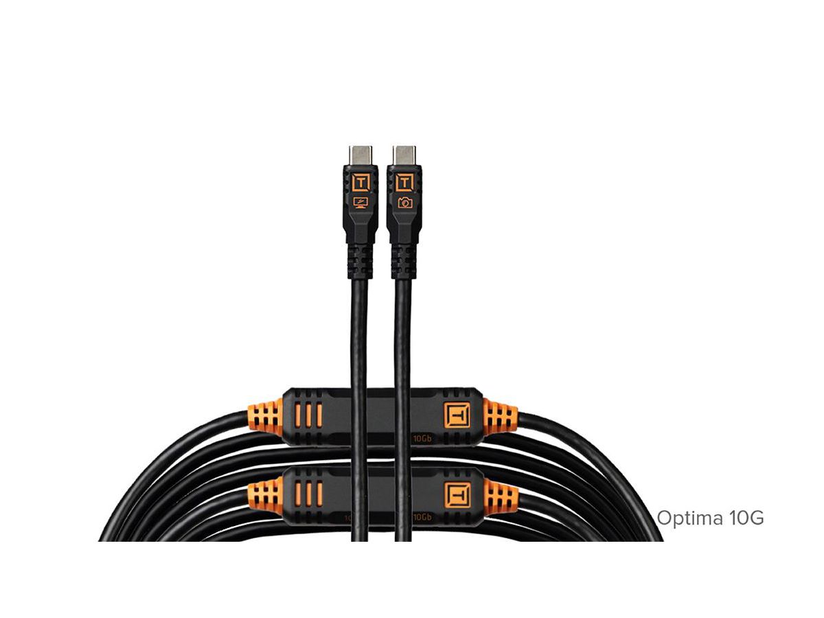 TetherPro Optima 10G USB-C 9.4m Str Blk