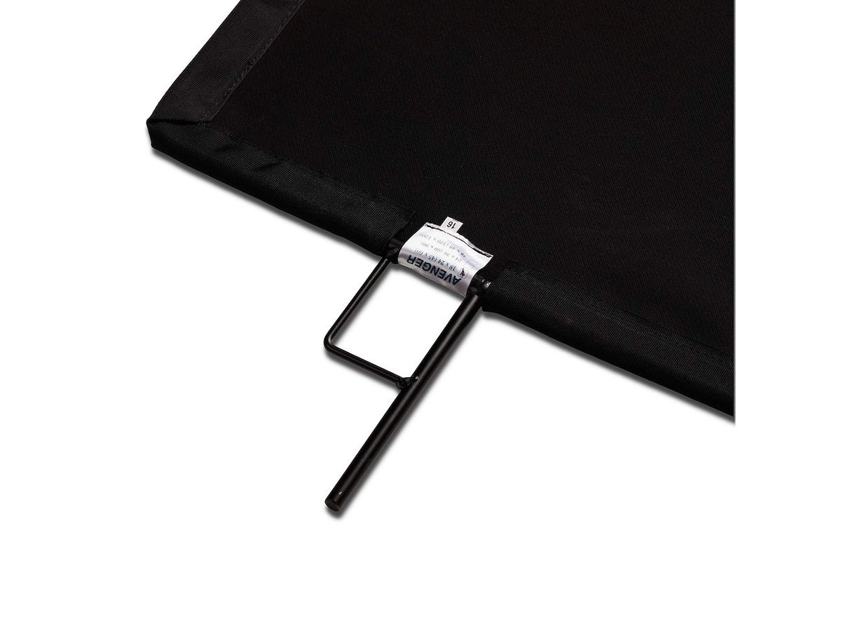 Avenger 18"x24" Solid Black Flag