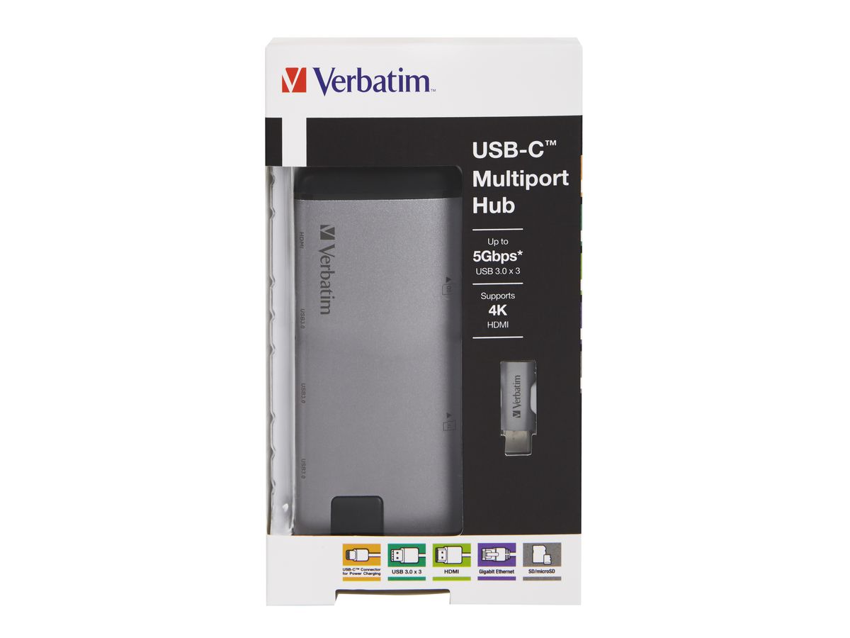 Verbatim 8 in 1 USB-C Multiport Hub