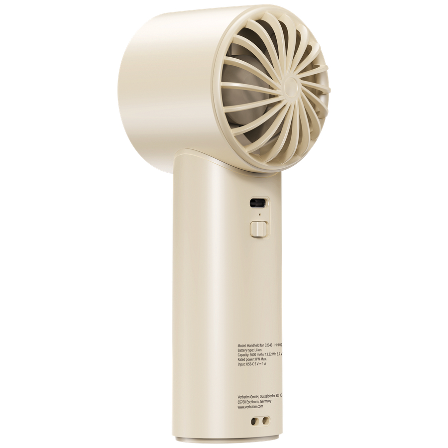 Verbatim IceTouch Handheld Fan White