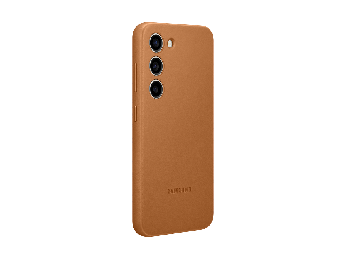 Samsung S23 Leather Case Camel