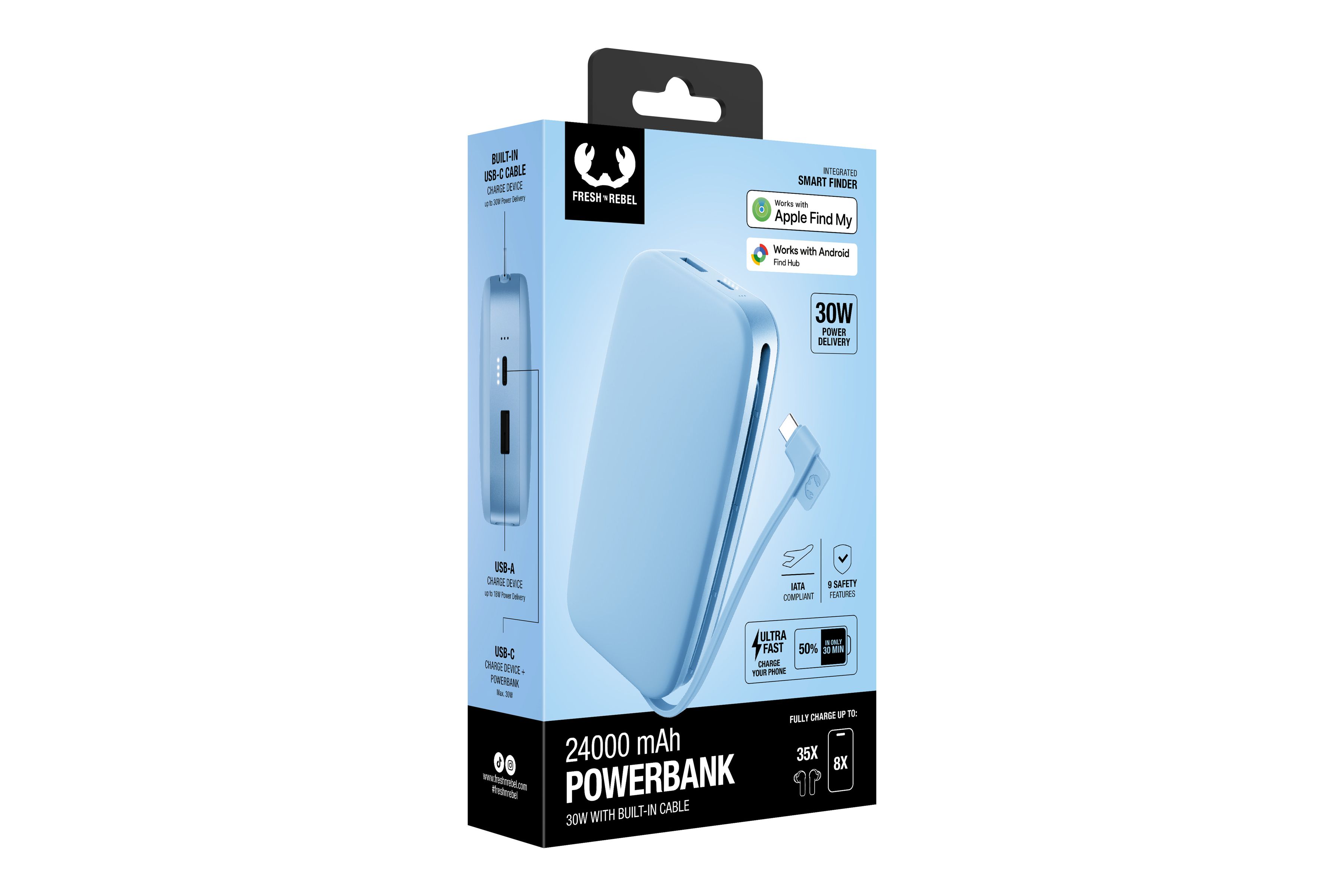 Fresh 'n Rebel Powerbank 24000 mAh Vivid