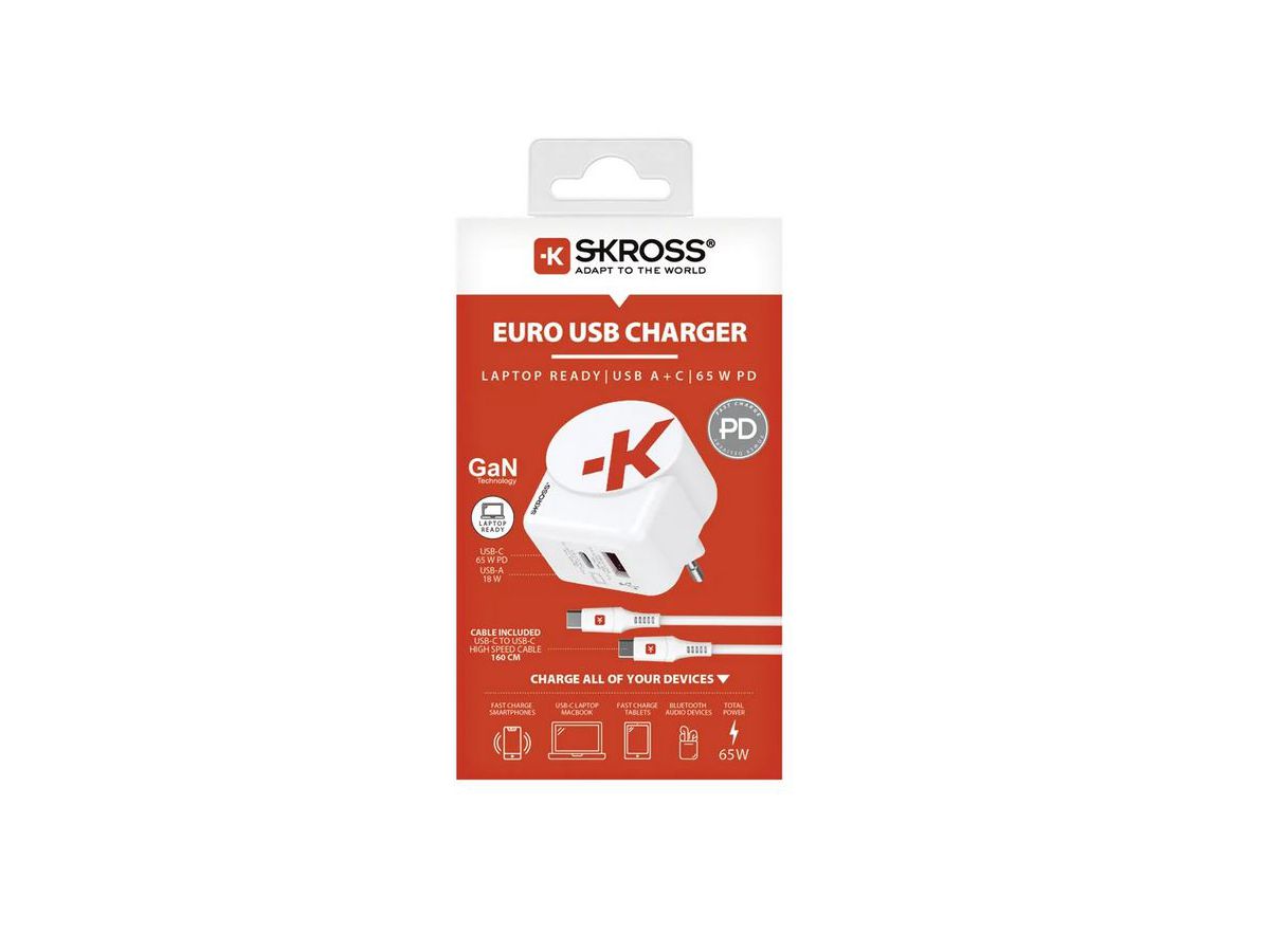 Skross Euro USB Charger AC65PD