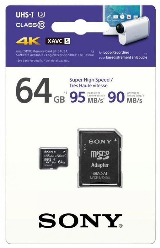 Sony MicroSDXC 64GB UHS-I/U3 - 95MB/s