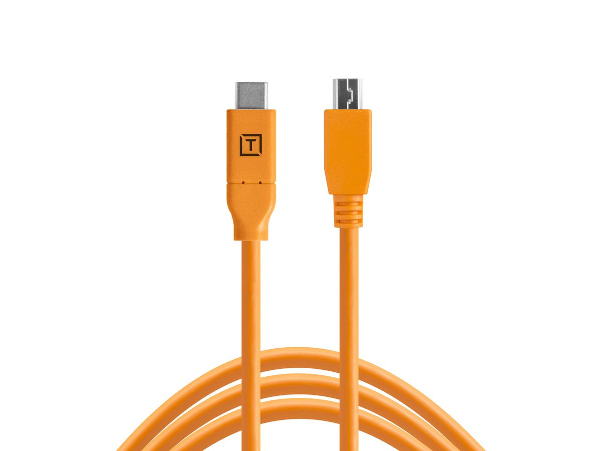 TetherPro 2.0 Mini-B 5-Pin 4.6m Org