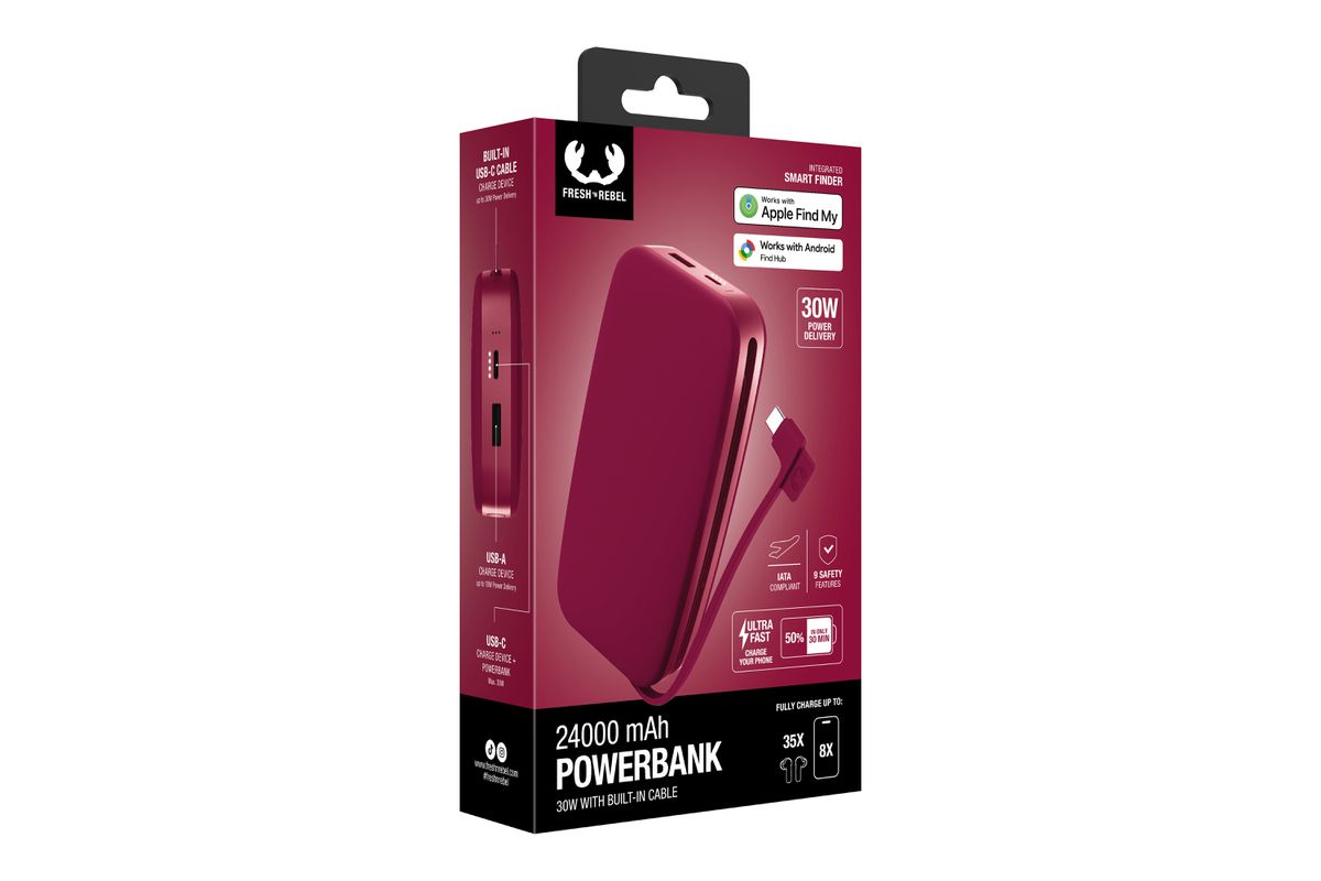 Fresh 'n Rebel Powerbank 24000 mAh Red