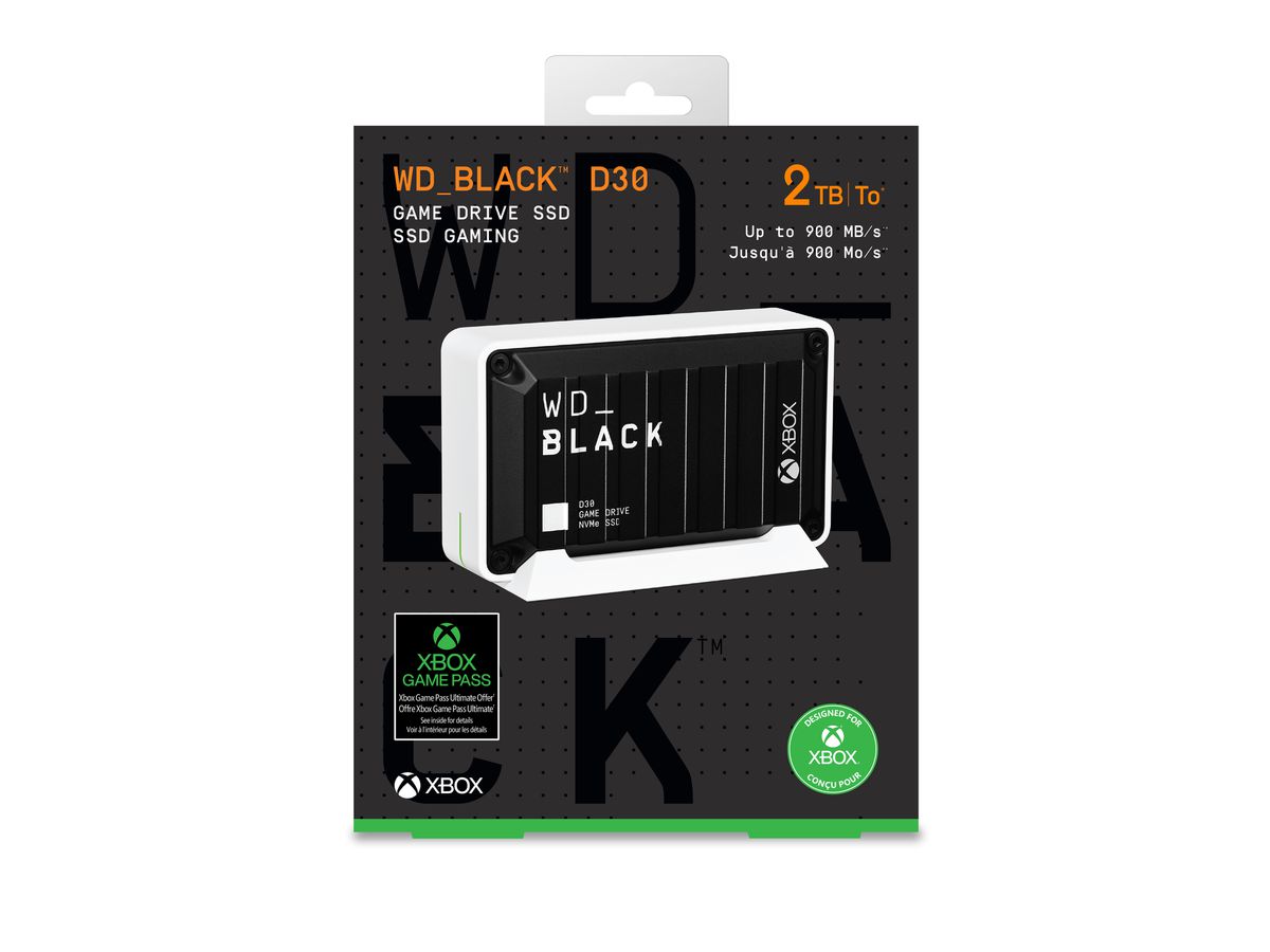 WD BLACK D30 Game Drive SSD for Xbox 2TB