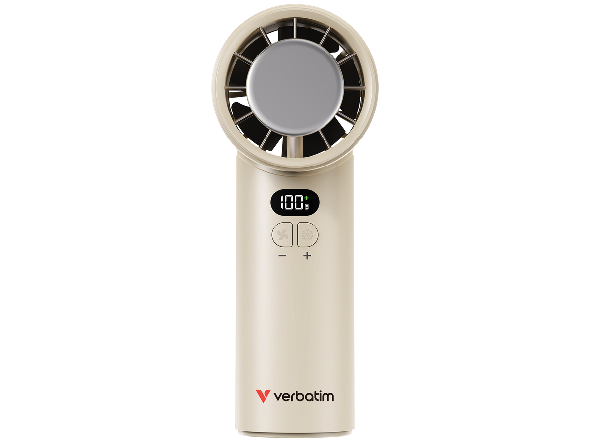 Verbatim CoolnGo Handheld Fan White