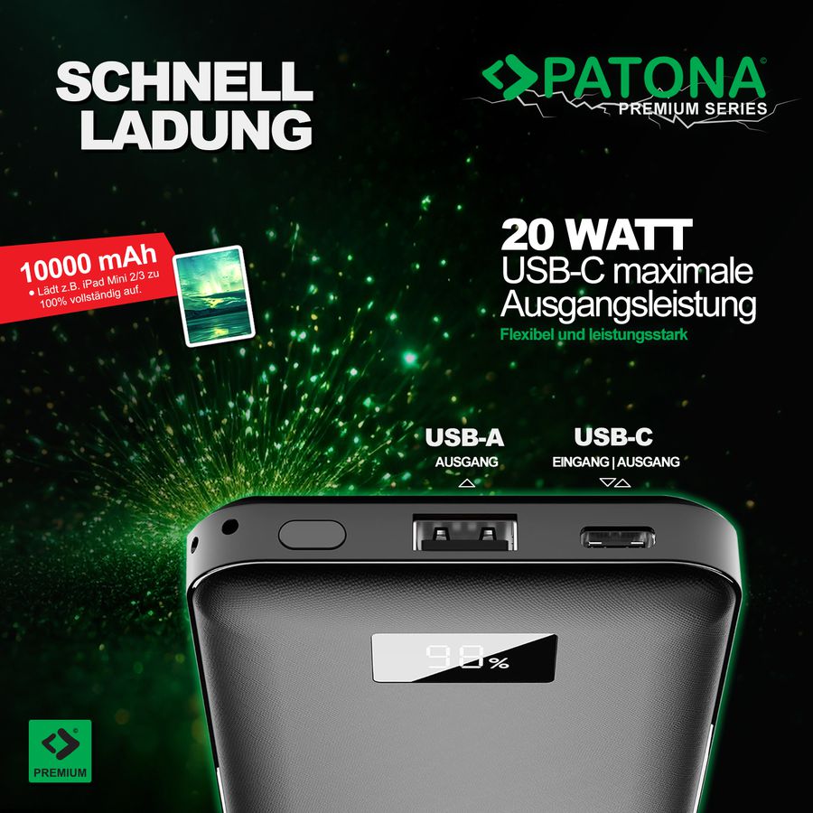 Patona Powerbank PD20W 3.0 10000mAh