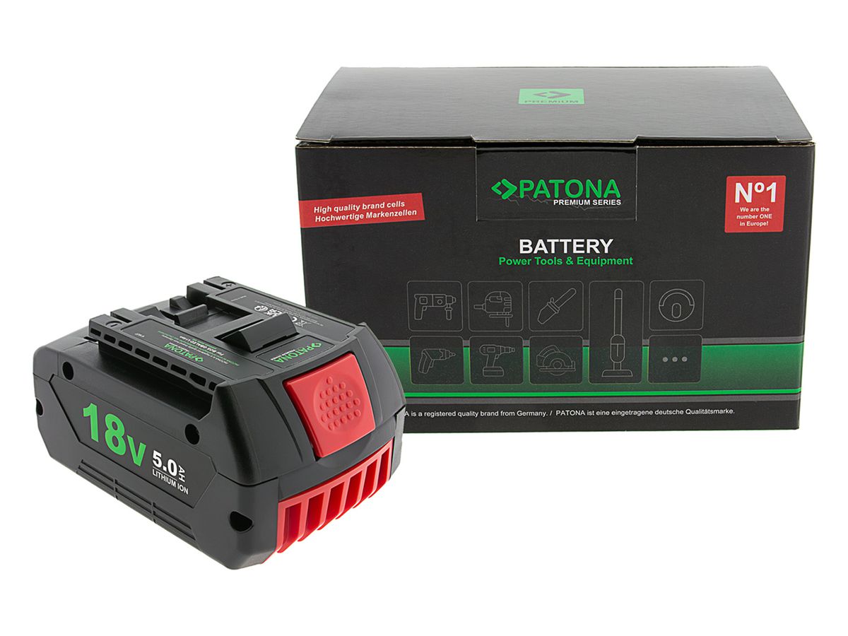 Patona Akku Bosch GBA 18V 5.0Ah LED