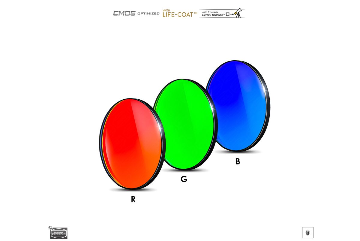 RGB 36mm Filterset  CMOS-optimized