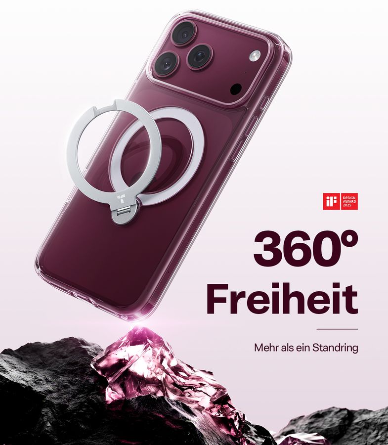 Torras Ostand Spin iPhone 18 Pro Clear