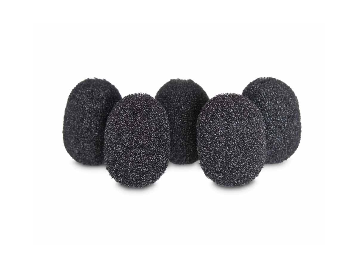 Rycote Lav Foam Black - 5er Pack