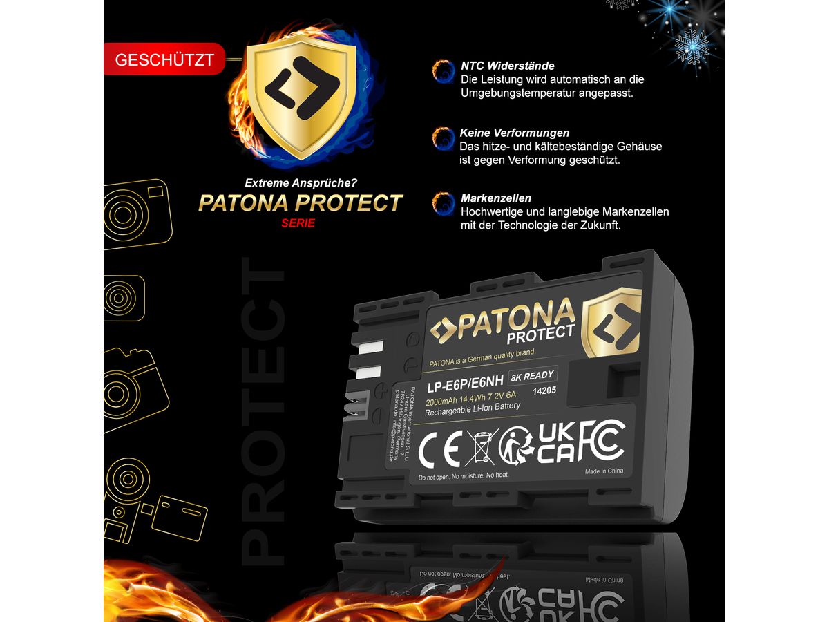 Patona Protect Batterie Canon LP-E6P