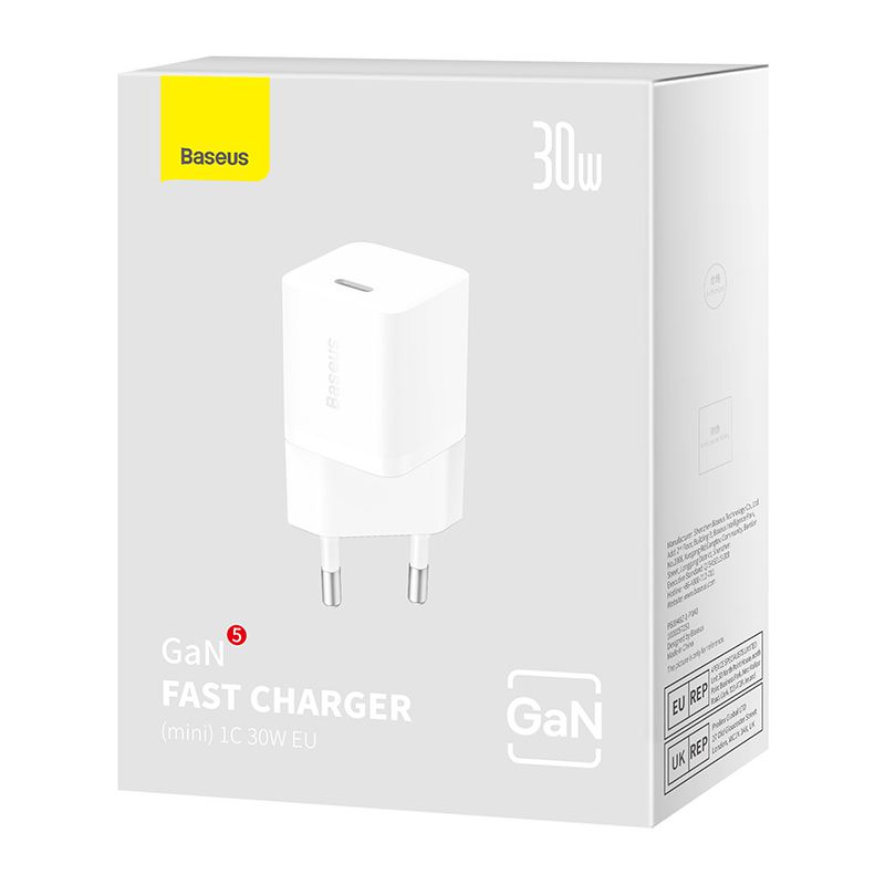 Baseus GaN5 Mini Charger 30W White