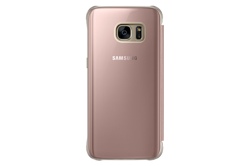 Samsung Clear View Cover S7 pink gold - engelberger ag
