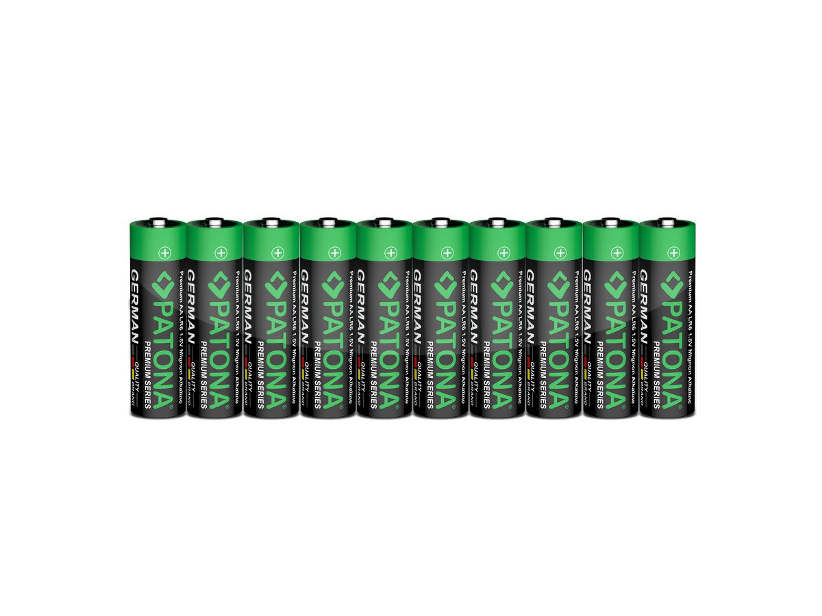 Patona 10 Stück AA Alkaline Batterie