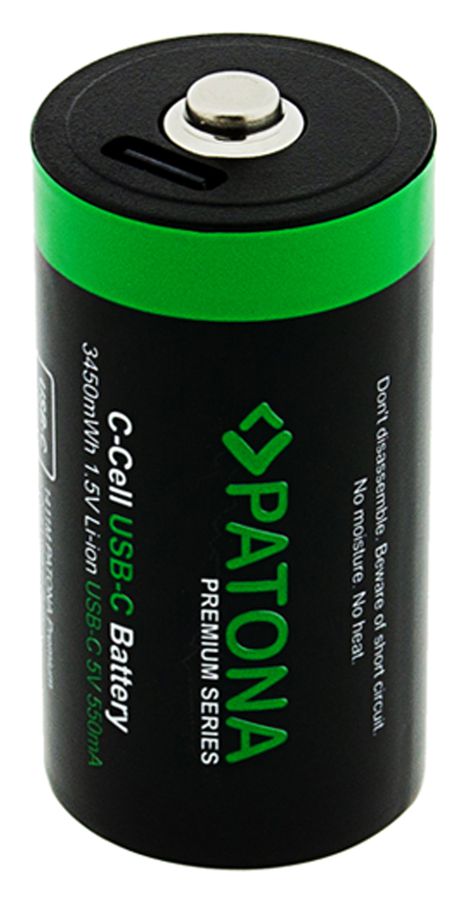 Patona Premium Akku 2x LR14 USB-C