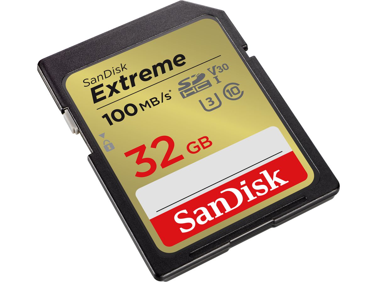 SanDisk Extreme 100MB/s SDHC 32GB V30