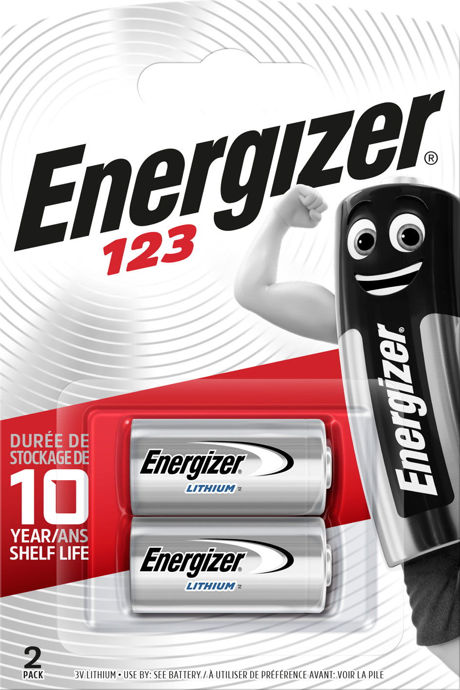 Energizer 123 Lithium 3.0V (2-Pack)