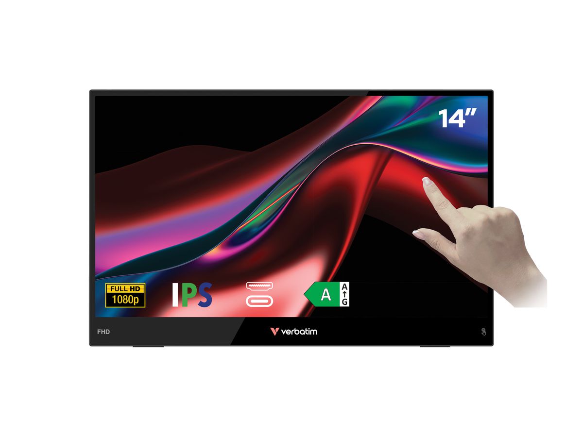 Verbatim Touchscreen Monitor 14" Light