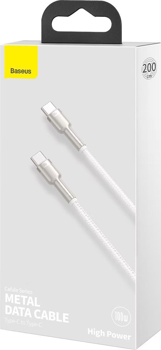 Baseus USB-C to USB-C 2m 100W White