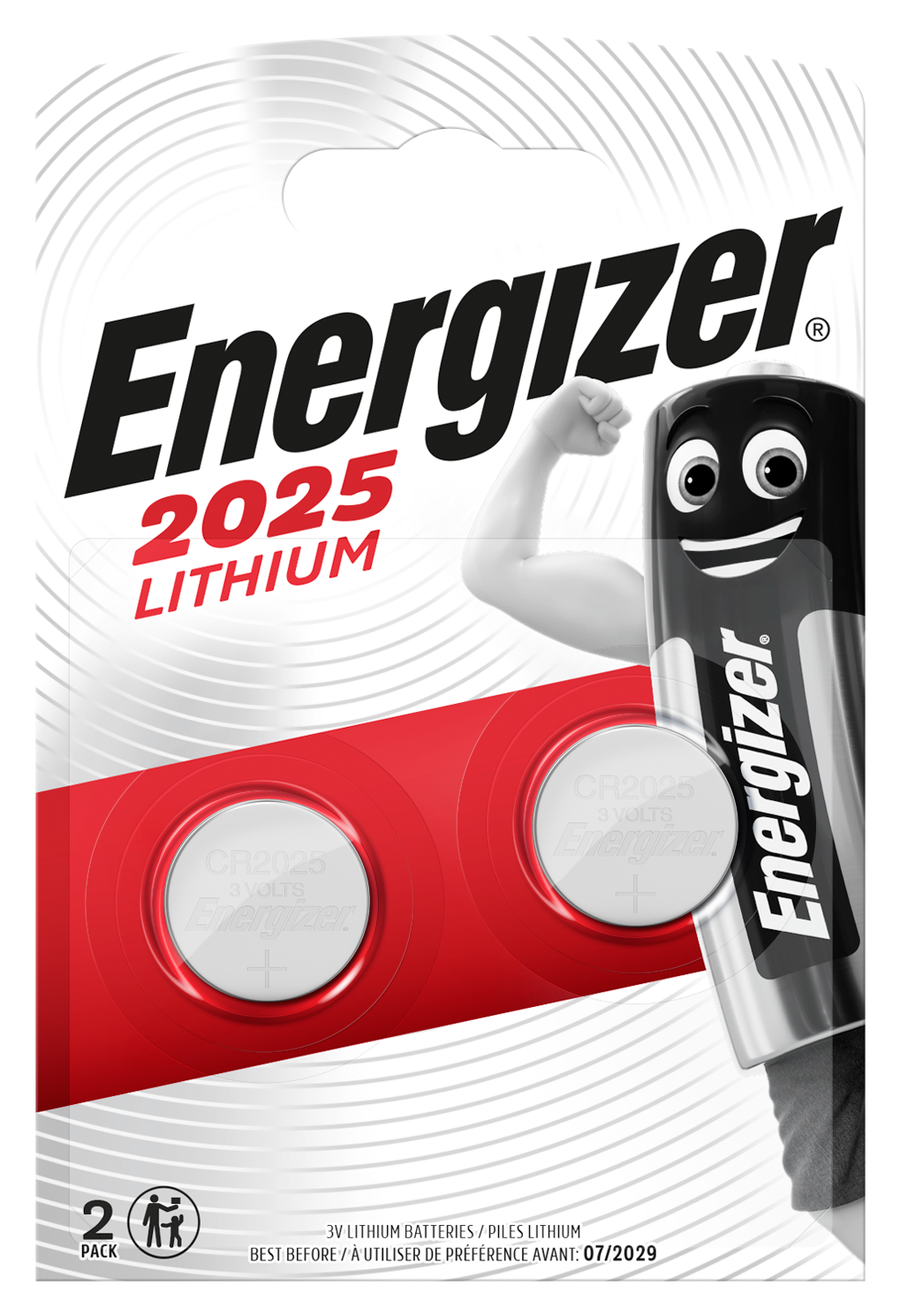 Energizer CR 2025 Lithium 3.0V FSB-2