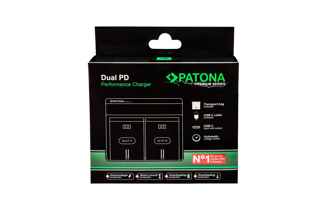 Patona Dual PD Canon LP-E6 Serie USB-C