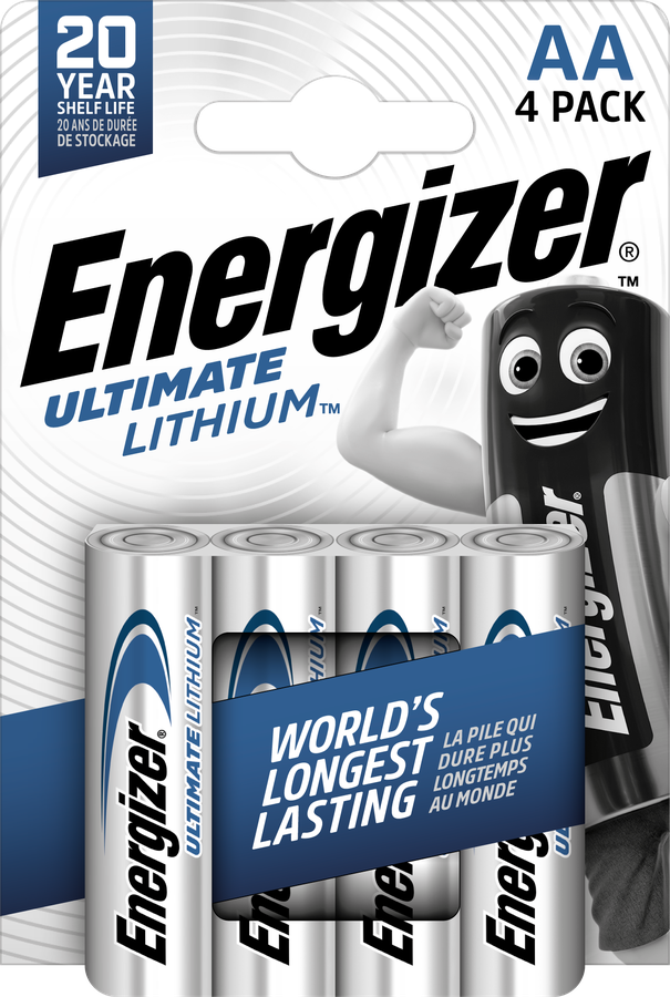 Energizer AA/L91 Ultimate Lithium 4-Pack
