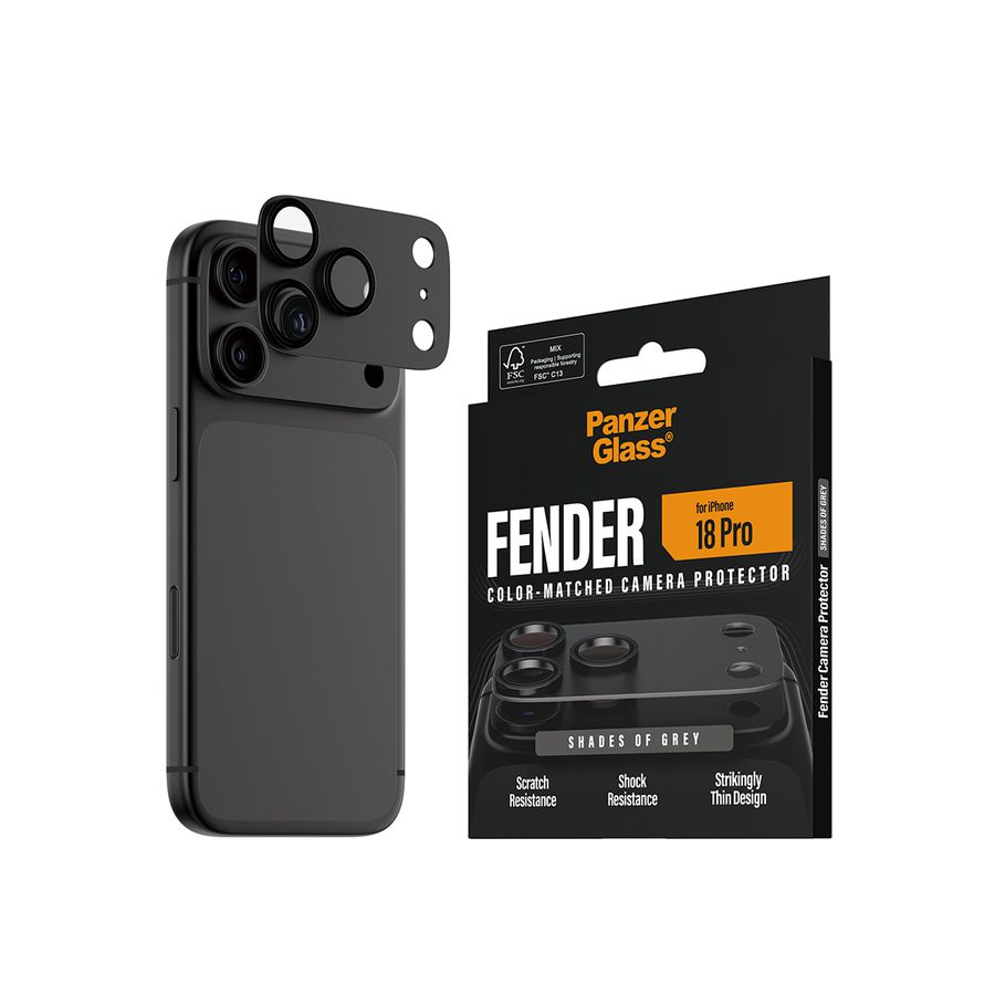PanzerGlass iP18 Pro Kameraschutz Grey