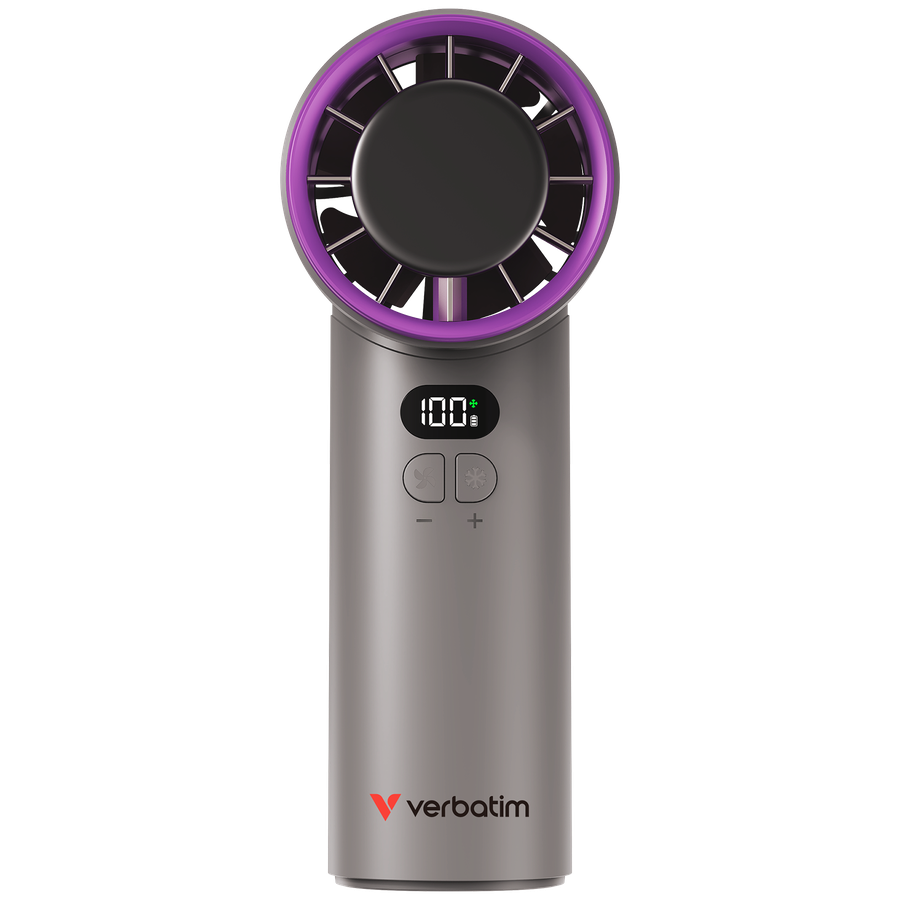 Verbatim IceTouch Handheld Fan Grey