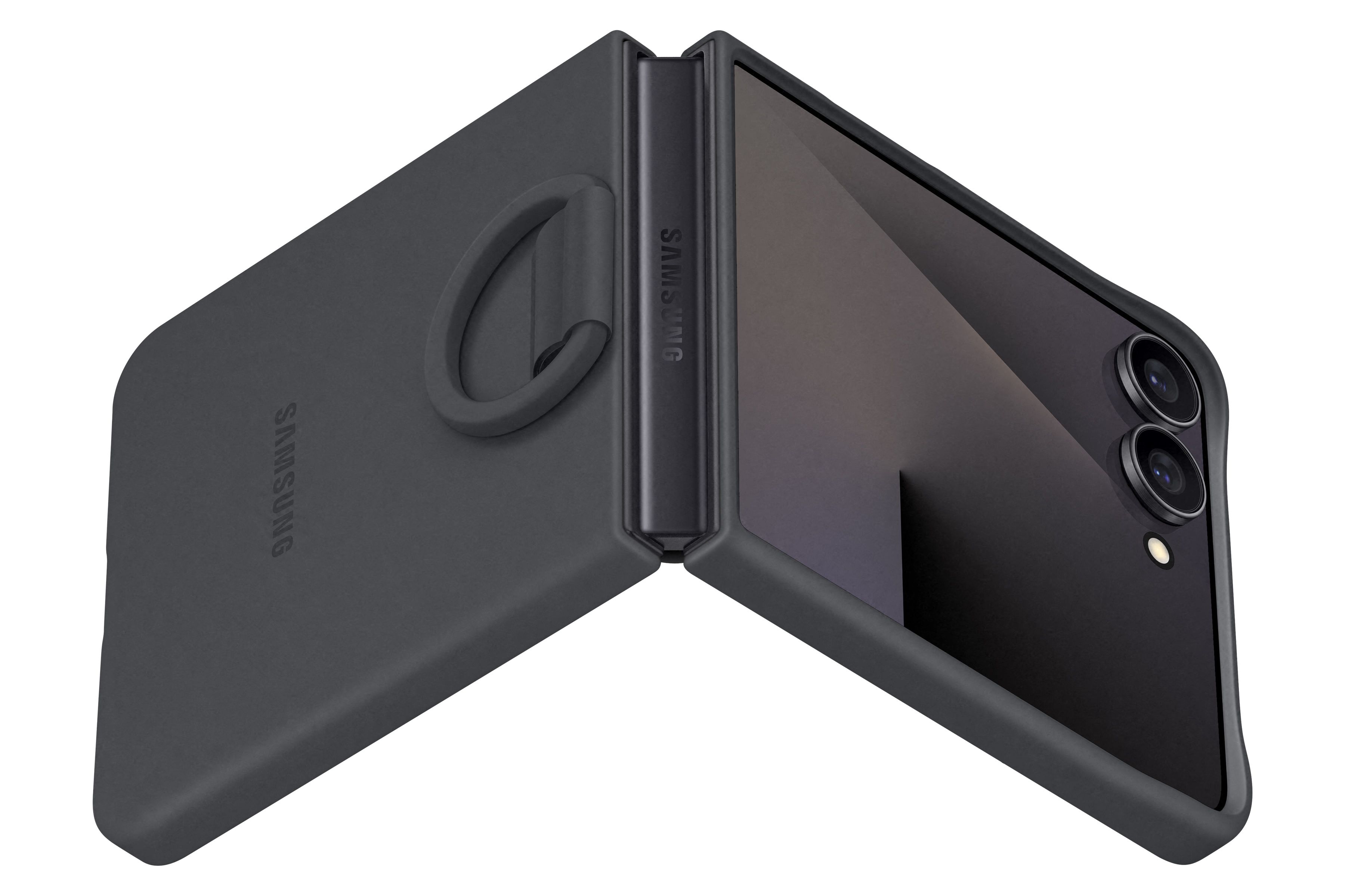 Samsung Flip 7 Ring Case Black