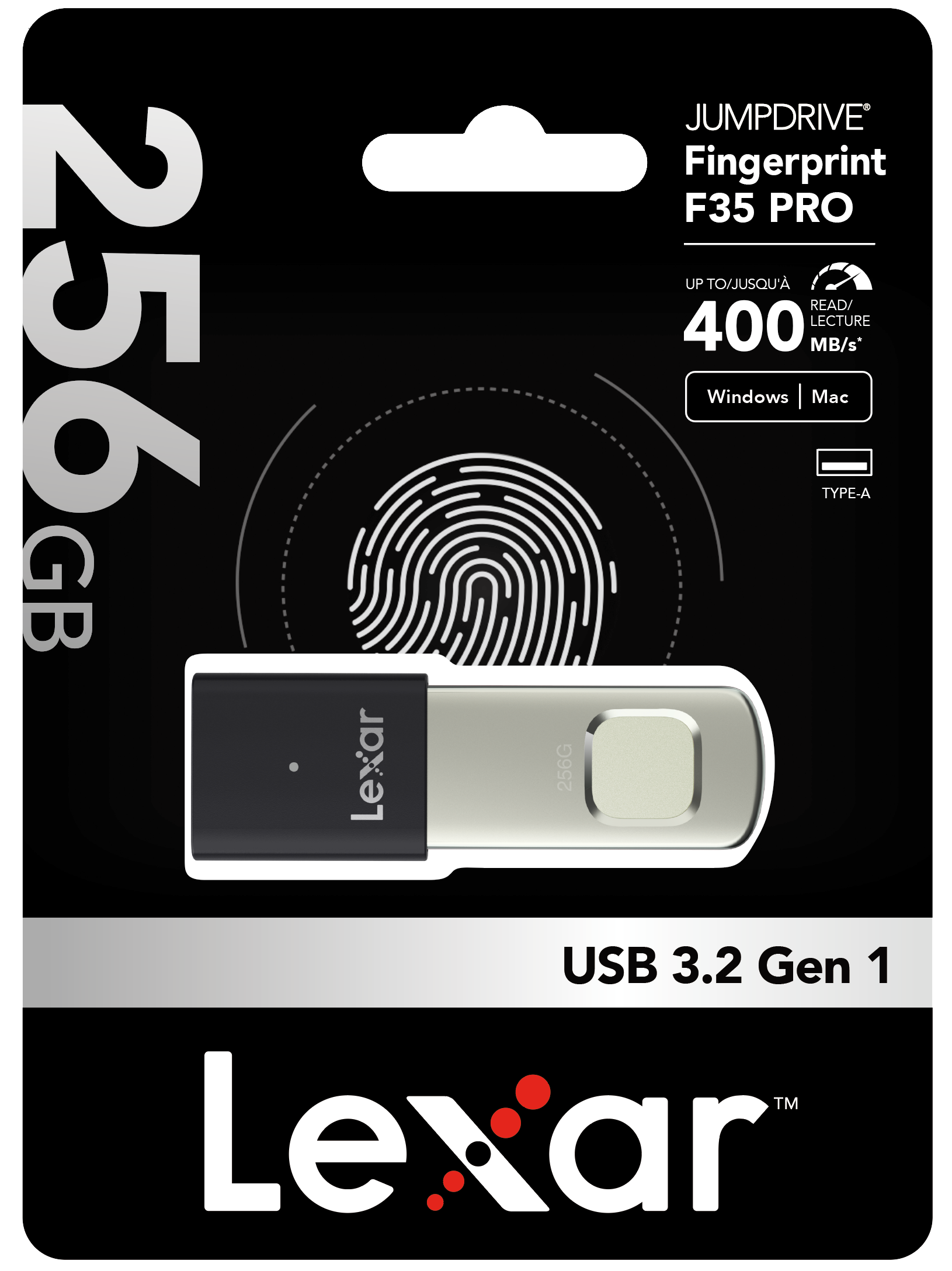 Lexar Fingerprint PRO F35 USB 3.2 256GB