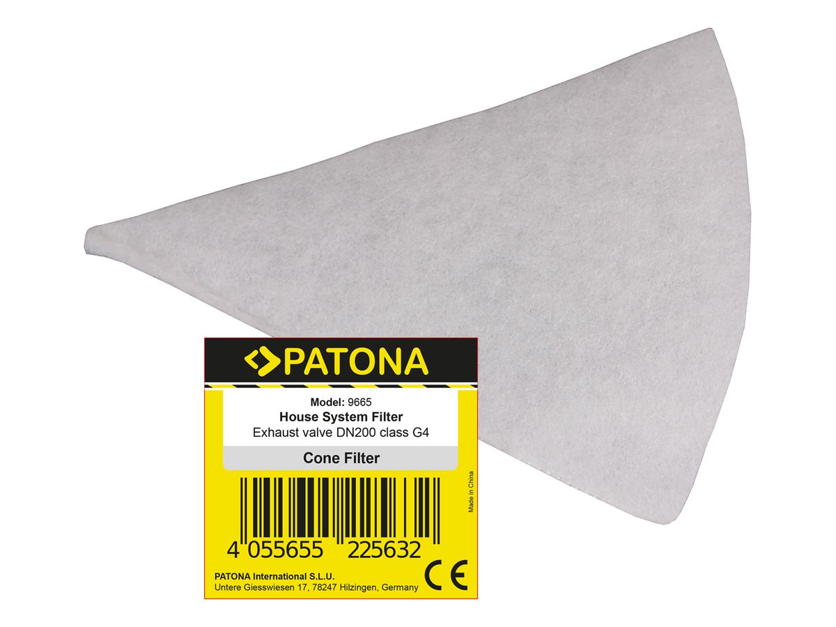 Patona Filter Abluftventil DN 200 Kl. G4