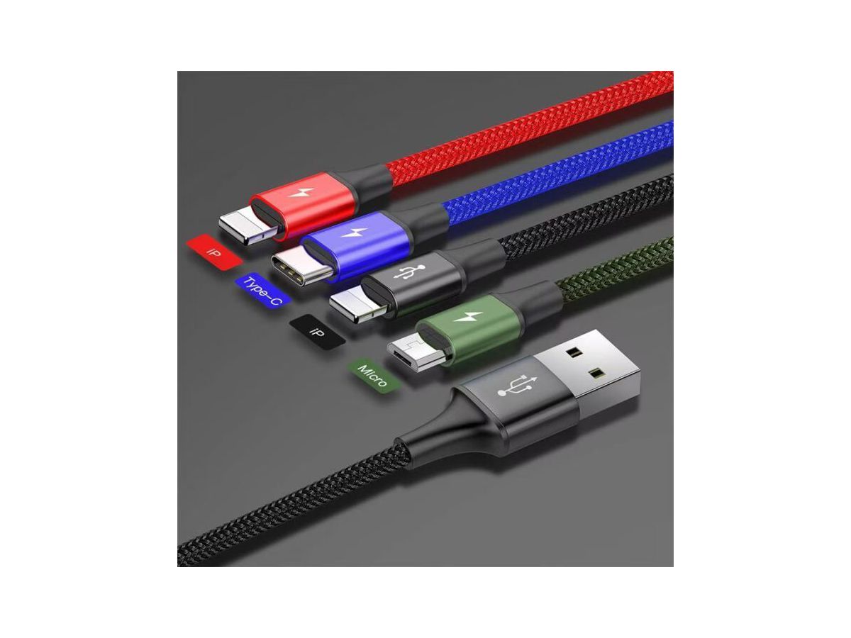 Baseus USB-A 4-in-1 Cable 1.2m Black