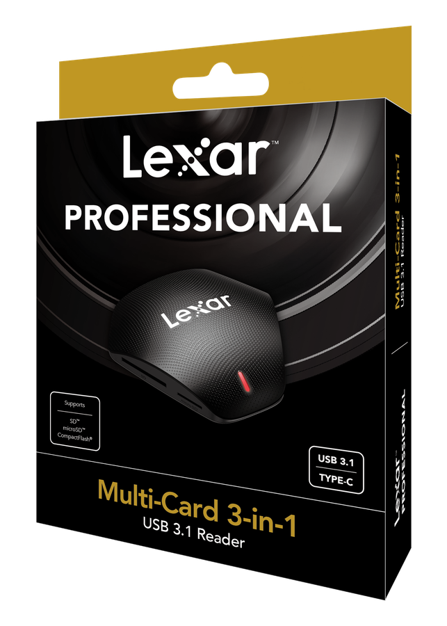 Lexar Multi-Card 3-in-1 USB-C Reader