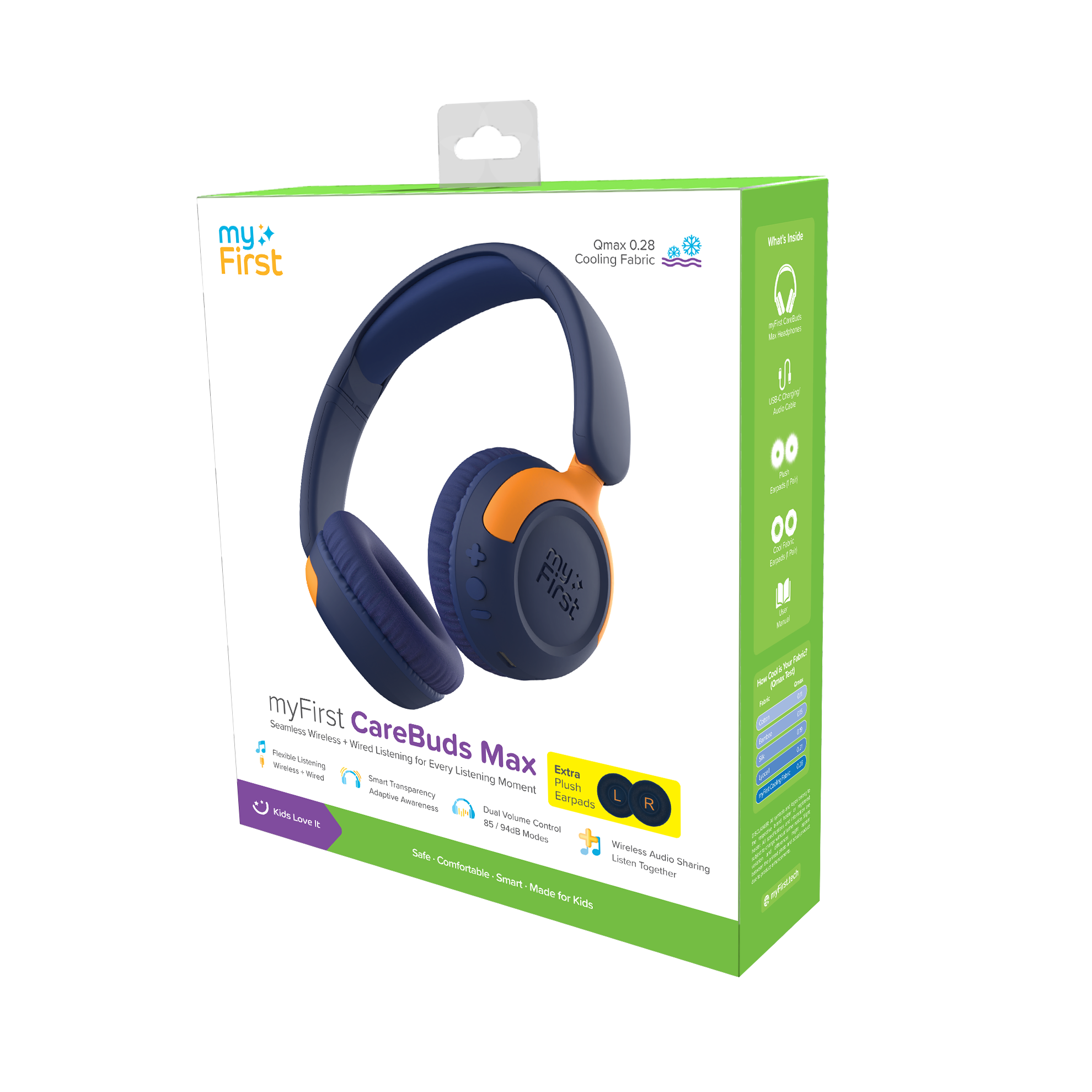 myFirst CareBuds Max Blueberry Pop