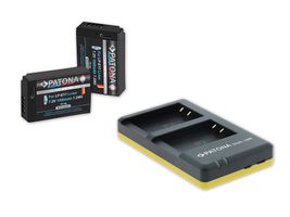 Patona LP-E6P Set Chargeur + 2 Batterie