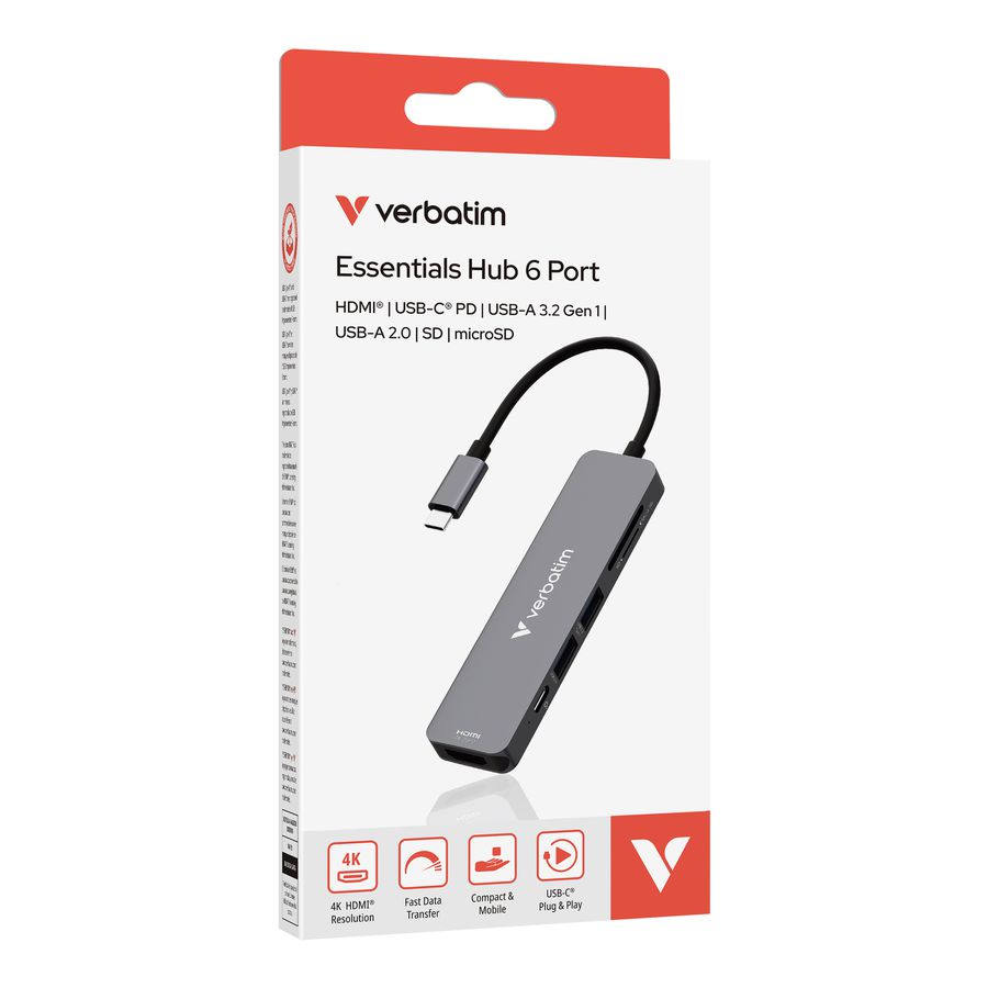 Verbatim 6 in 1 USB-C Multiport Hub