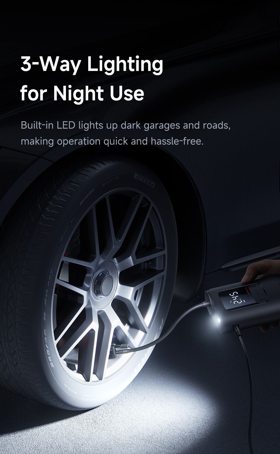 Baseus GoTrip VA1Pro Mini Wired Inflator