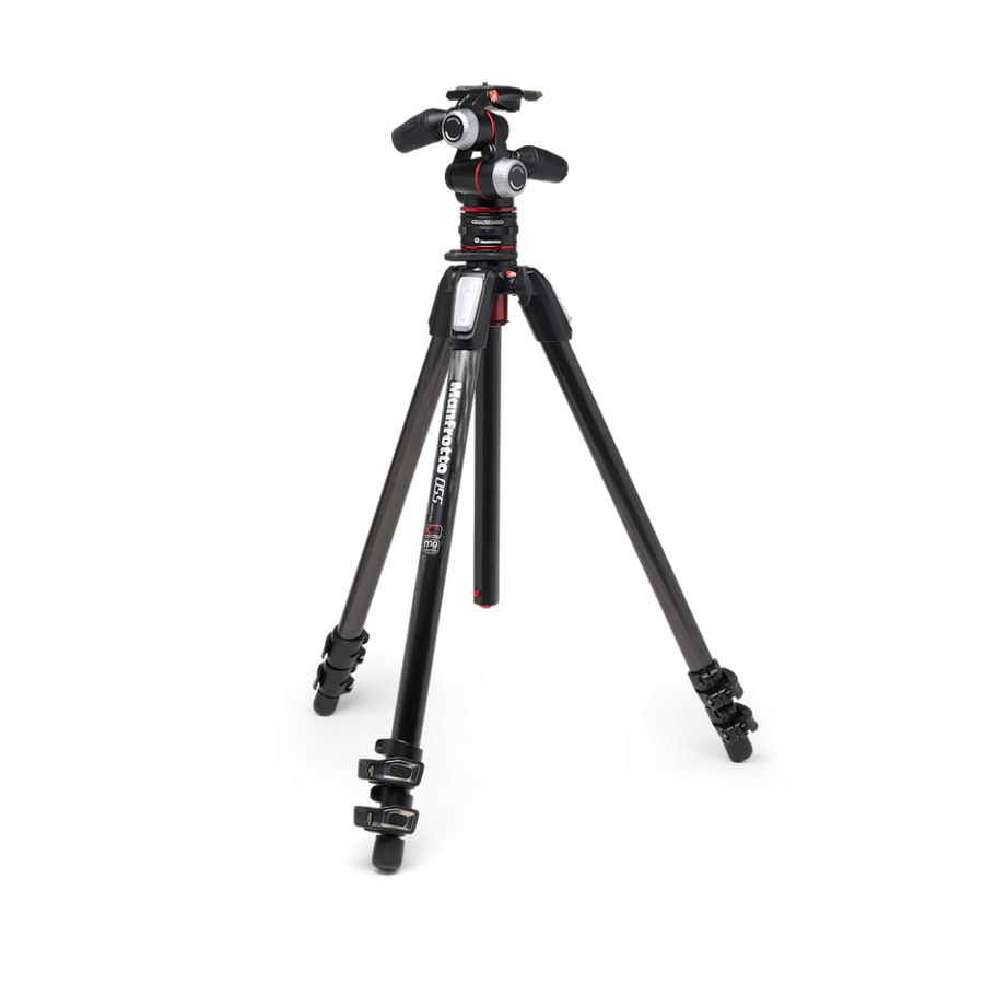 Manfrotto 055XPRO Carbon Tripod w/3W H.