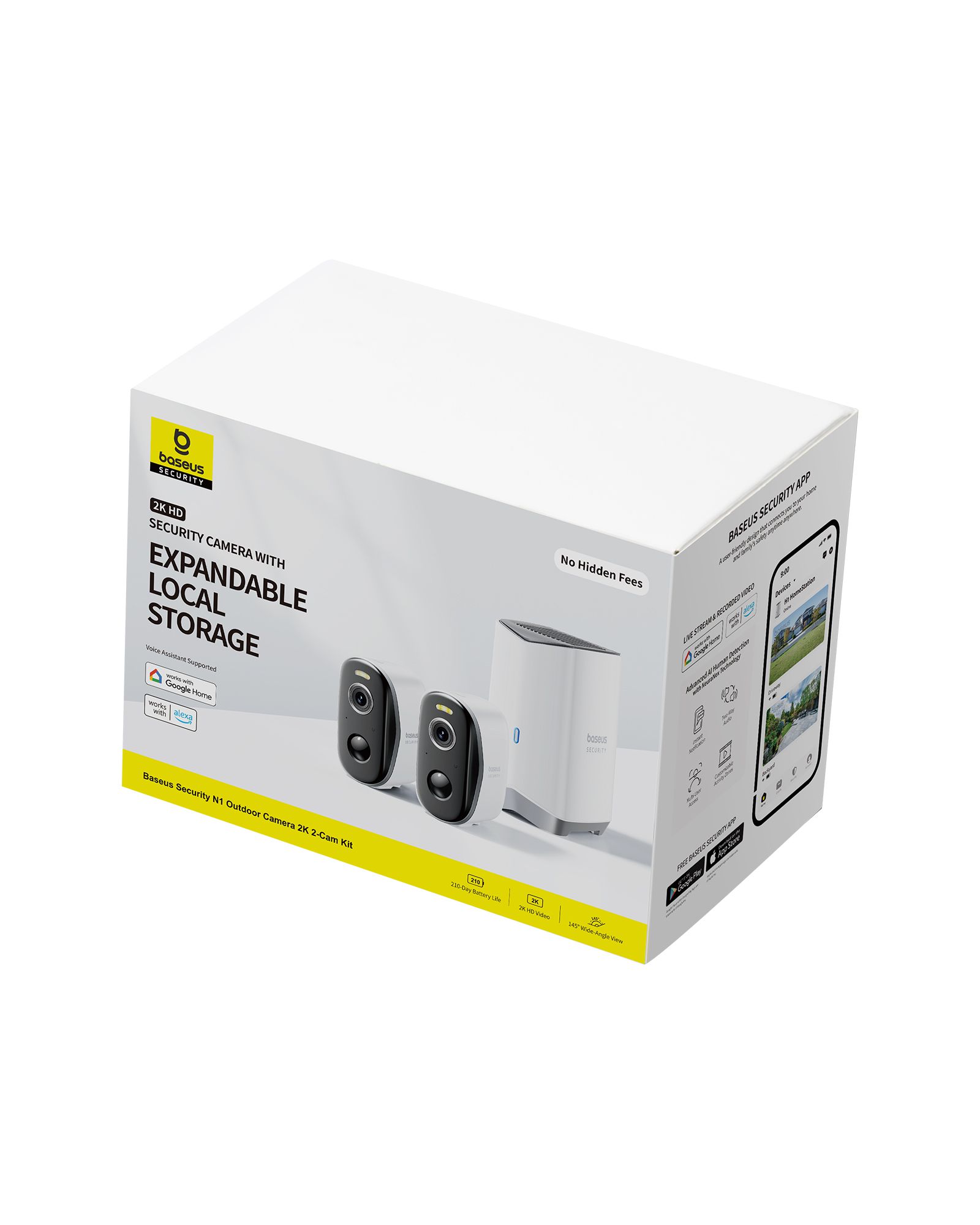 Baseus N1+ Outdoor Camera 2K 2Cam Kit