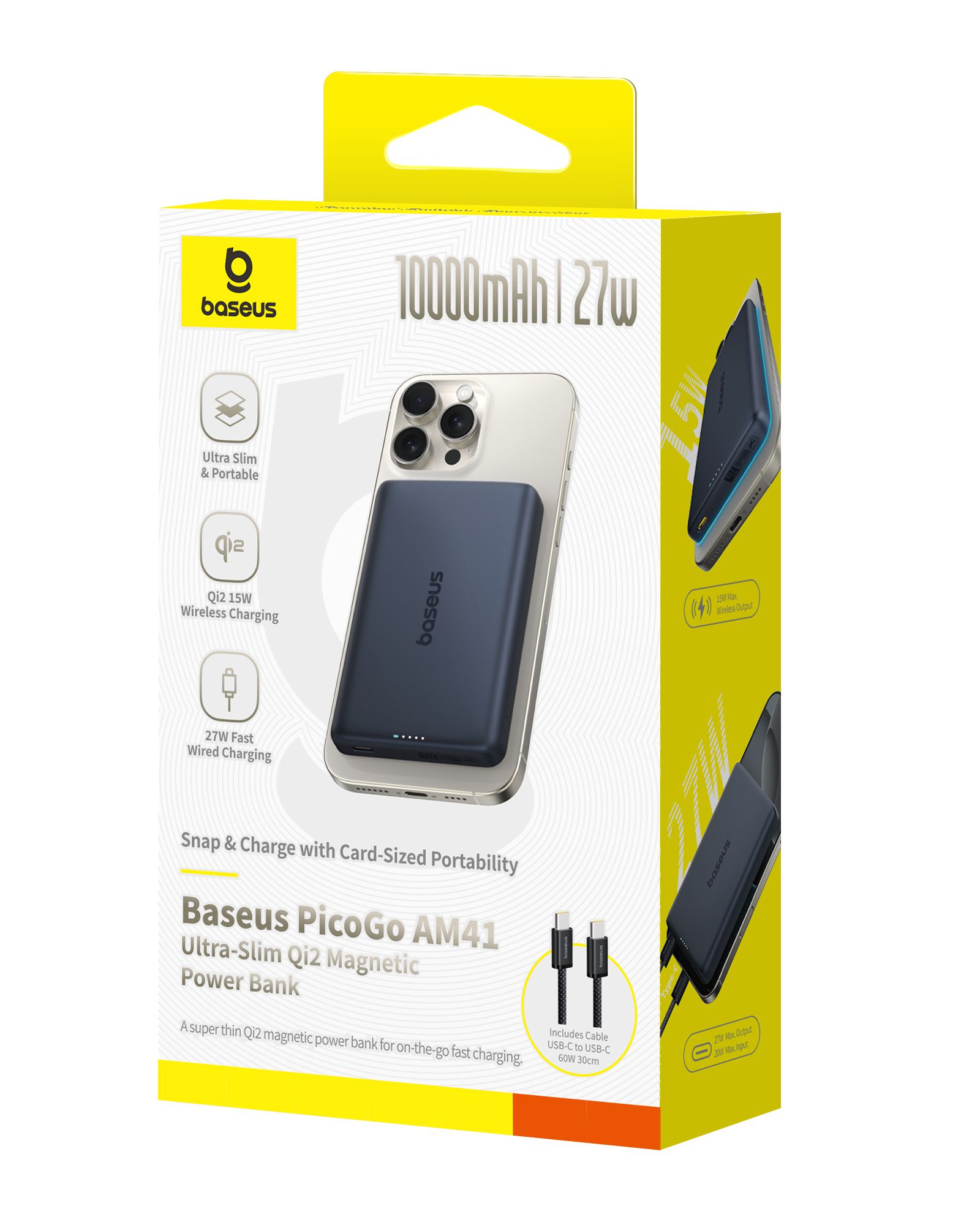 Baseus PicoGo UltraSlim Qi2 PB 10KmAh