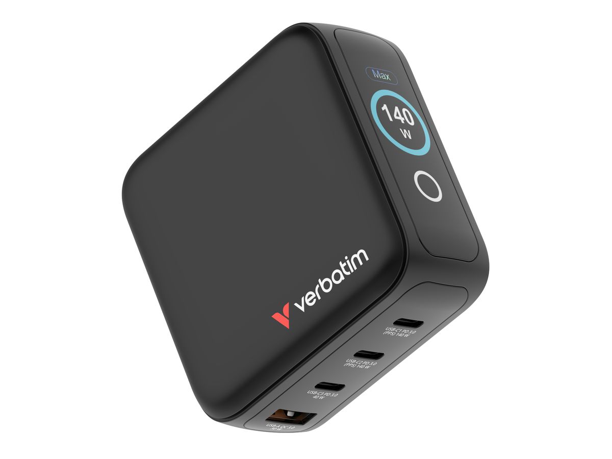 Verbatim Mini GaN Charger 140W Display