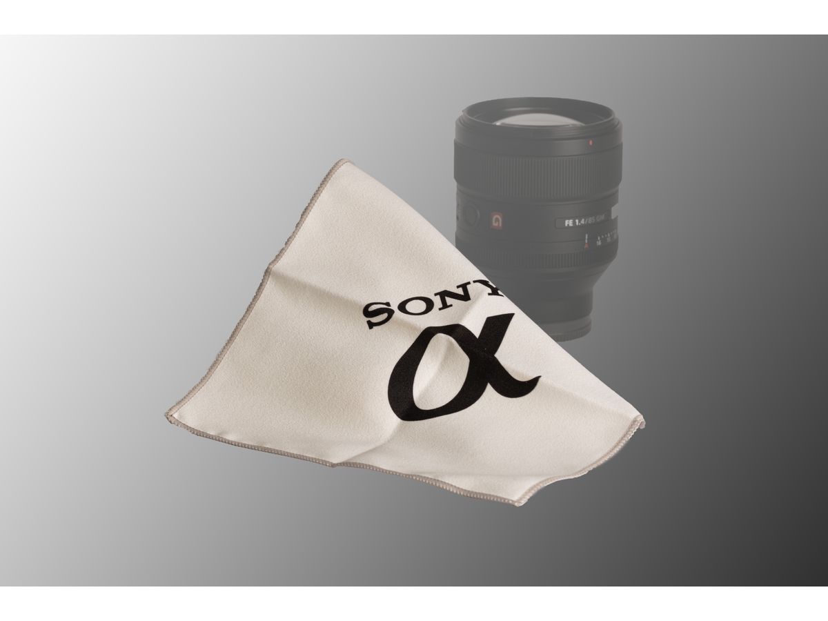 Sony "Alpha" Mikrofaser-Tuch weiss