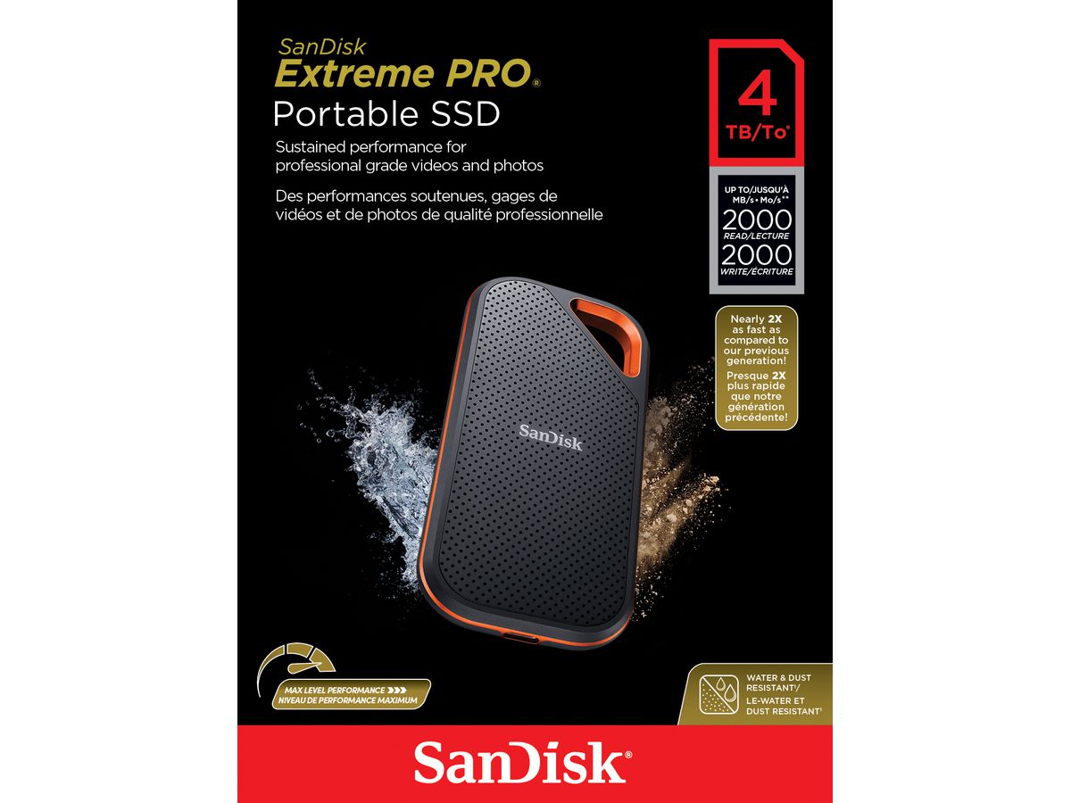 SanDisk Extreme Pro Portable SSD 4TB