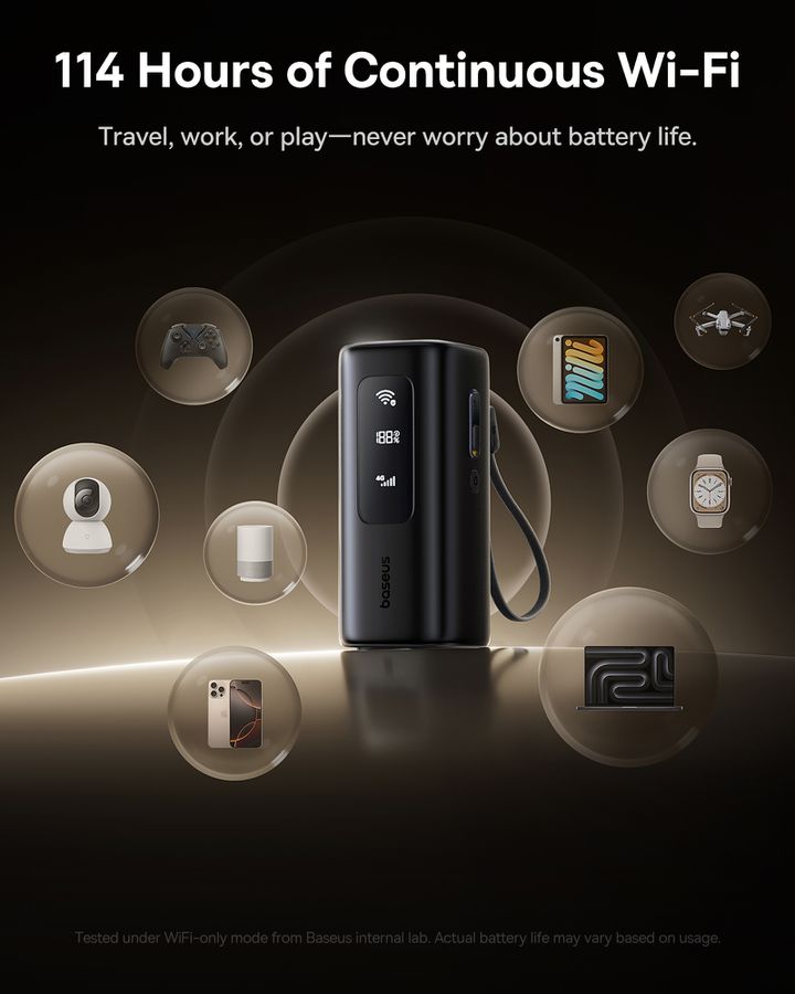 Baseus EnerGeek MiFi PB 20000mAh 67W Bl.